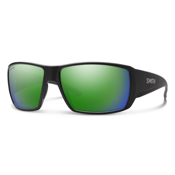 Smith Guide's Choice ChromaPop Glass Polarized in Matte Black with Green Mirror